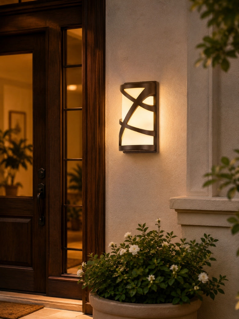 Rabalux Durango outdoor wall lamp IP54 E27 brown Color beige