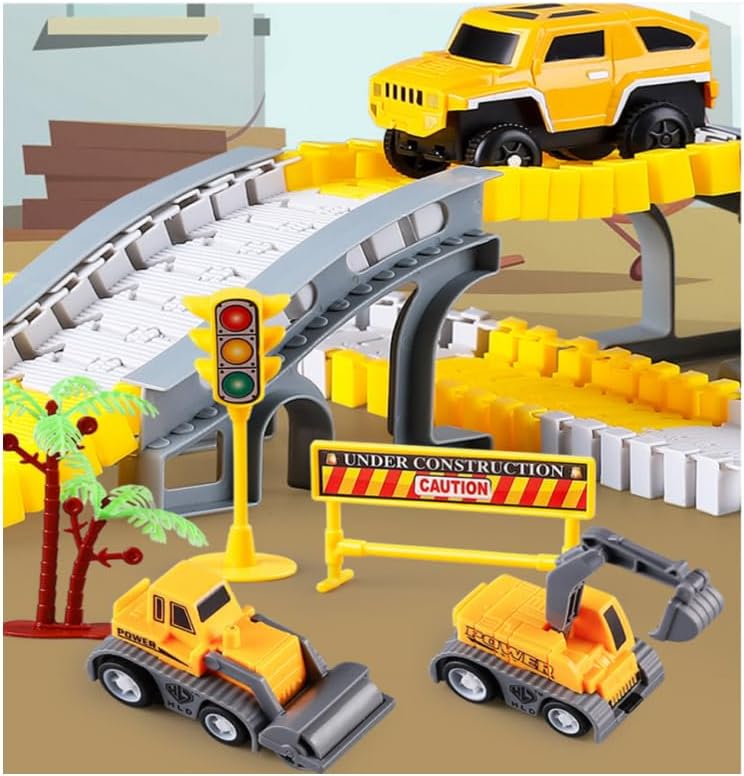 Race track 305 elements DIY construction cars 3 to 8 years Brand no brand