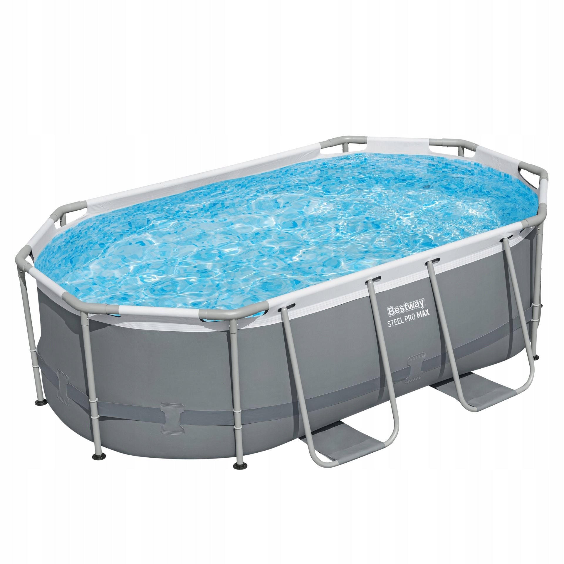Rack Pool 305x200x84 Set 9in1 Bestway Steel Pro Max Oval 5614A Brand Bestway