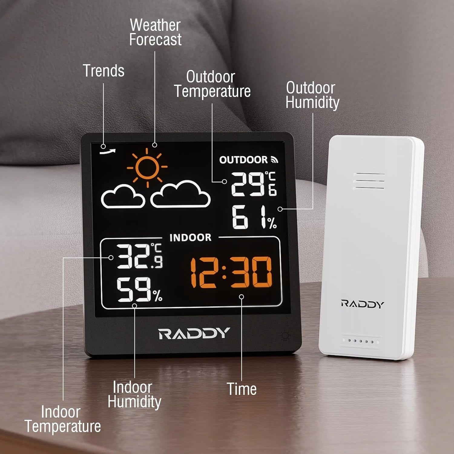 Raddy WF-50V Wireless Weather Station Wireless Thermometer Manufacturer code B0DYYFK4QZ