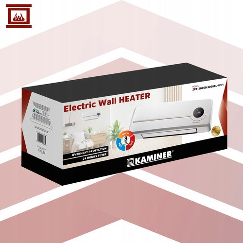 Radiator Air Curtain KAMINER AIRO 2000W WiFi Manufacturer code 00026389