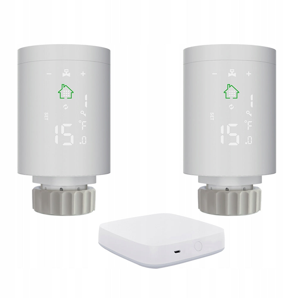Radiator Head 2X Thermostat + ZigBee Gate