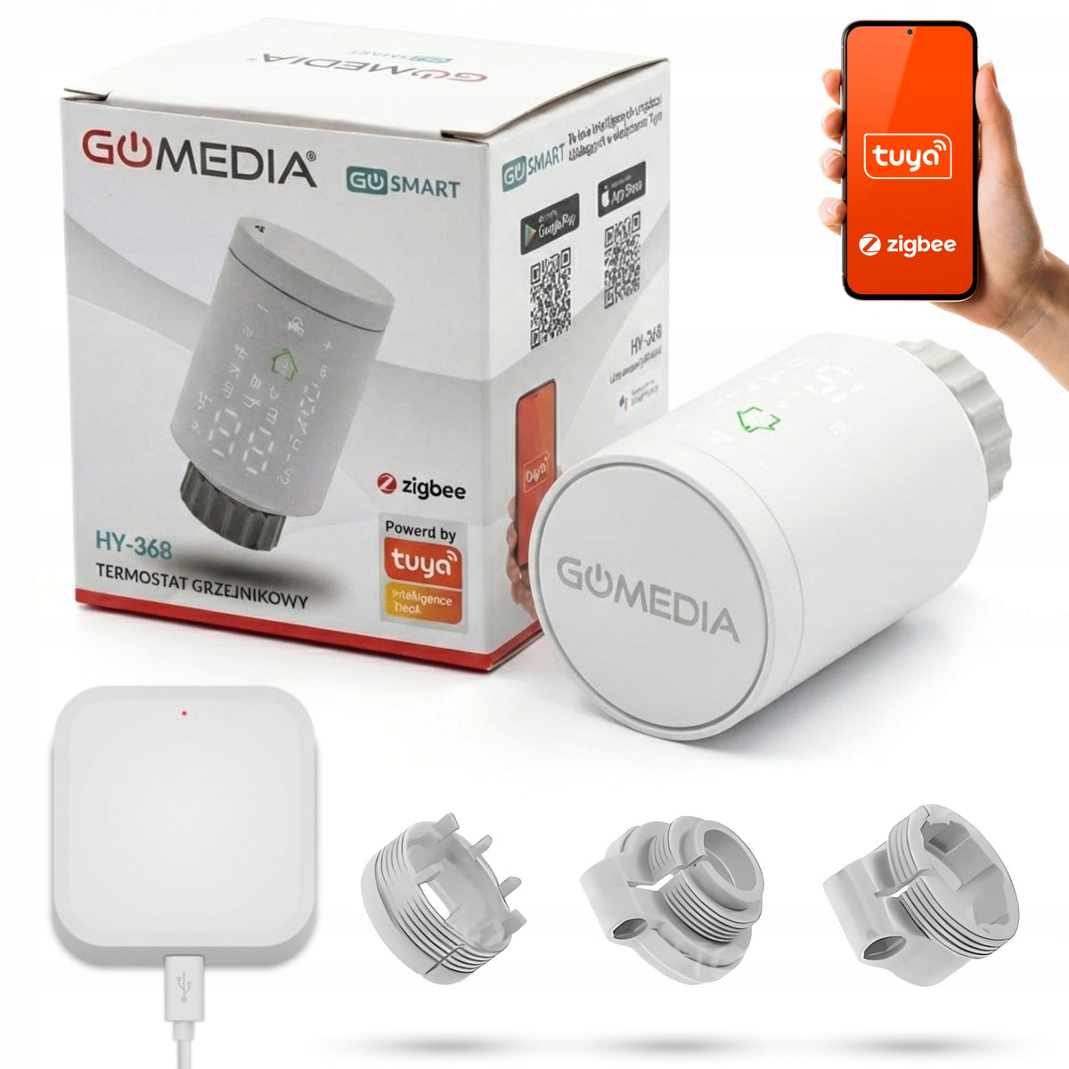 Radiator Head Thermostat + ZigBee Tuya Gate