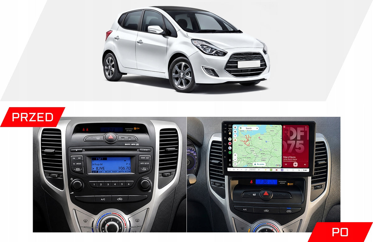 Radio Navigation Android RS-305 Hyundai IX20 2010-2020 Manual Climate 4GB 9" Packaging status original