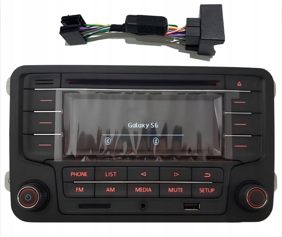 Radio VW RCN210 + Emulator Bluetooth CD USB AUX dla Golf 5 Passat B6 MK5 6