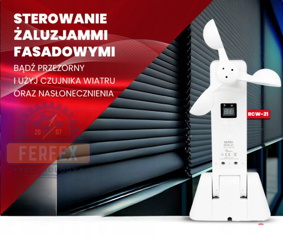 Radio Wind Sensor with Insolation Sensor EXTA LIFE RCW-21 ZAMEL Packaging status original