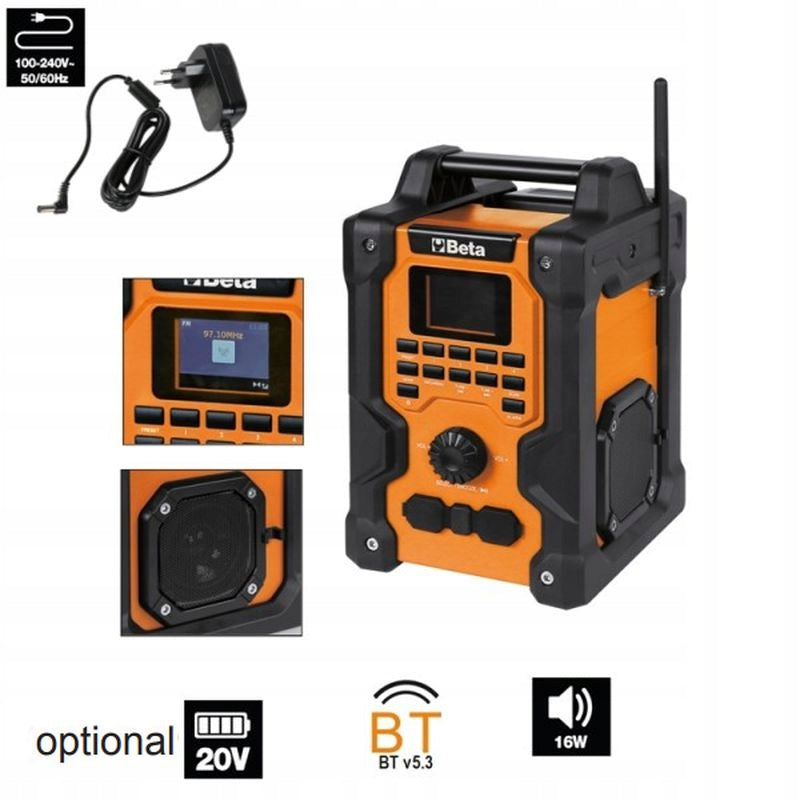 Radio budowlane zasilanie 20V Beta 1989RCB EAN (GTIN) 8054809469379