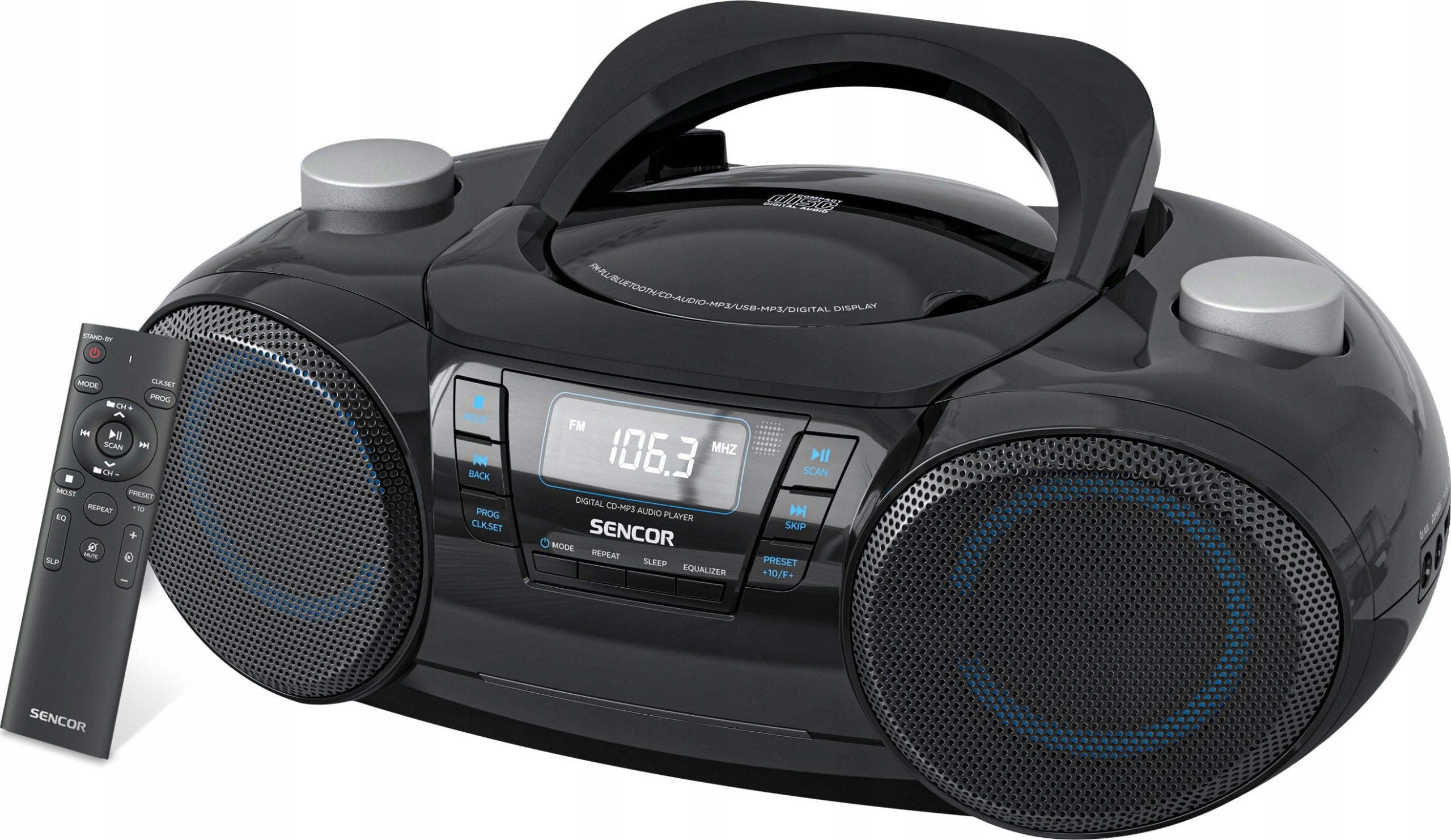 Radio player with CD USB MP3 Bluetooth Sencor SPT 4710B BT-5.3 SD AUX zega