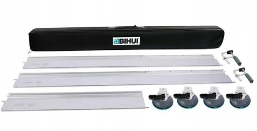 Rail System 3,6m + 4x Suction cup+ 2x Clamp Bihui LFRS5