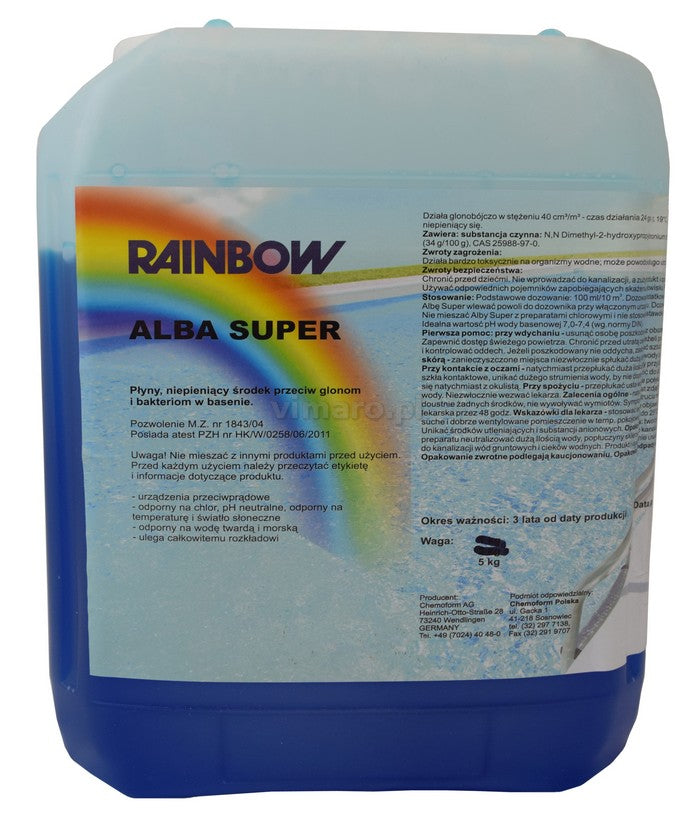 Rainbow Alba Super 5kg algae control, anti-algae