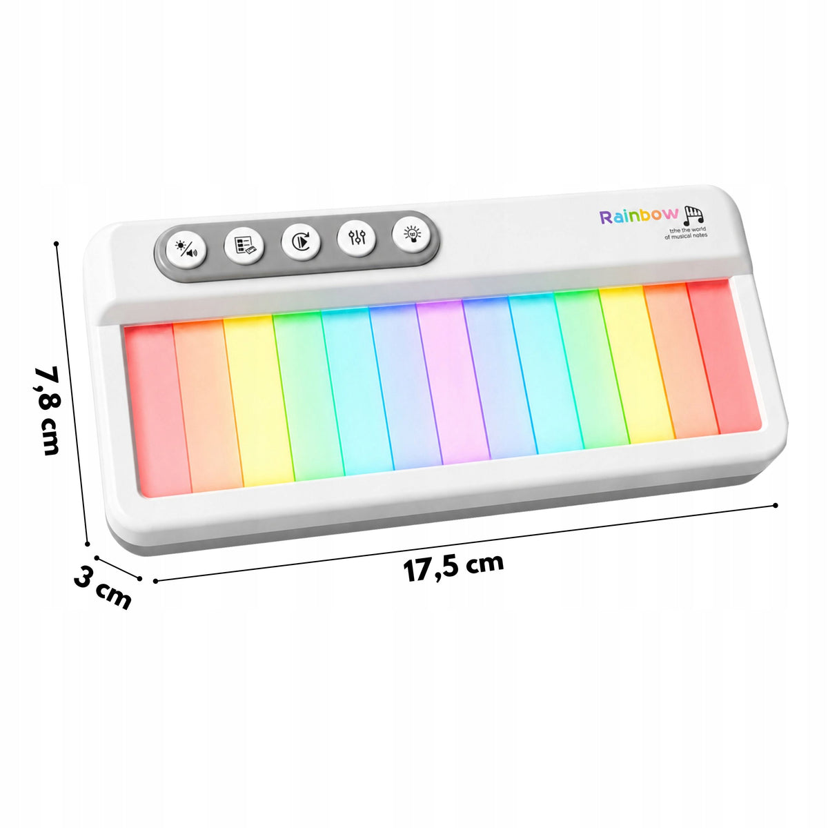 Rainbow Touch Piano with Backlight and Learning Mode 3 WOOPIE Kind piano