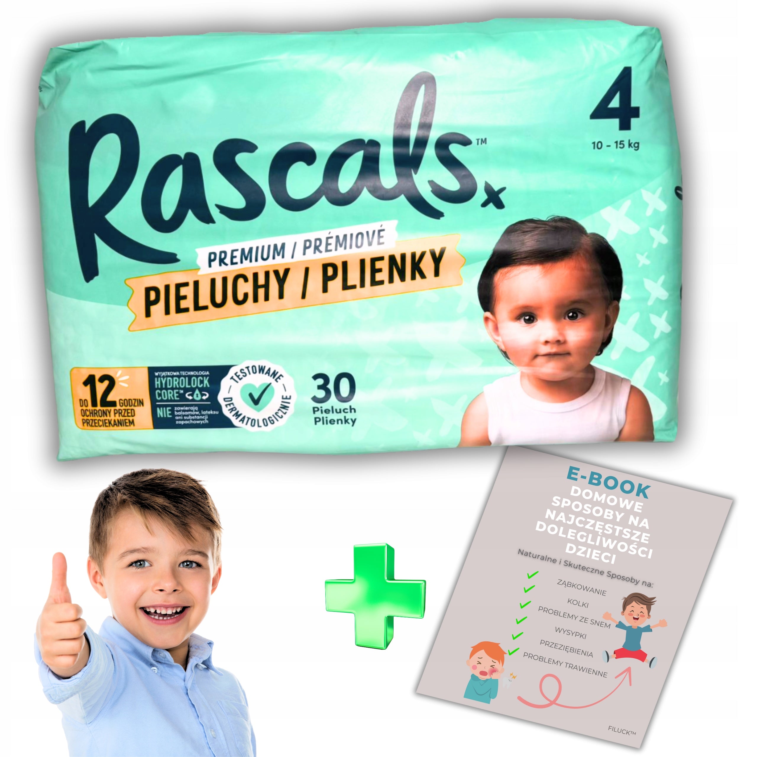 Rascals Premium Diapers | Size 4 | 30pcs | 10-15KG | + E-book FREEBIE