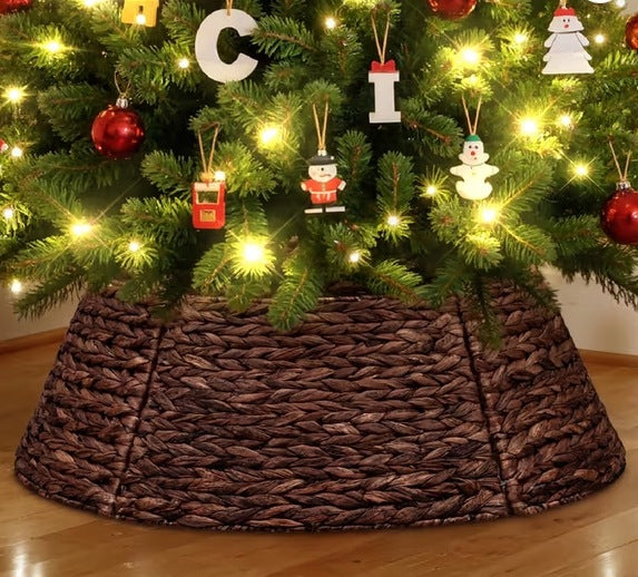 Rattan Christmas Tree Collar, Braided Pot Cover 106 cm Decorative Manufacturer code B0FKSYHYPP
