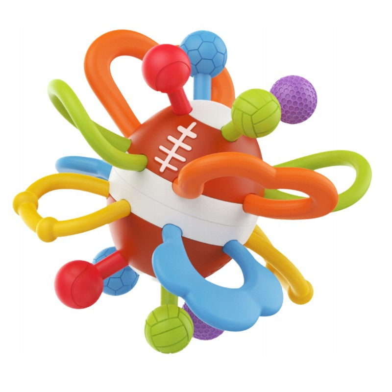 Rattle Teether Sensory Educational Ball 0+ Soft WOOPIE Packaging status original