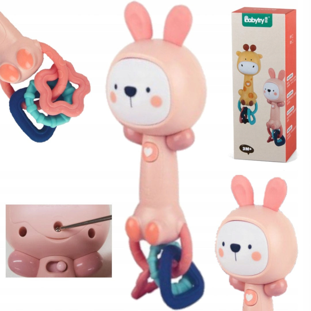 Rattle rabbit melody sound light BT0242K