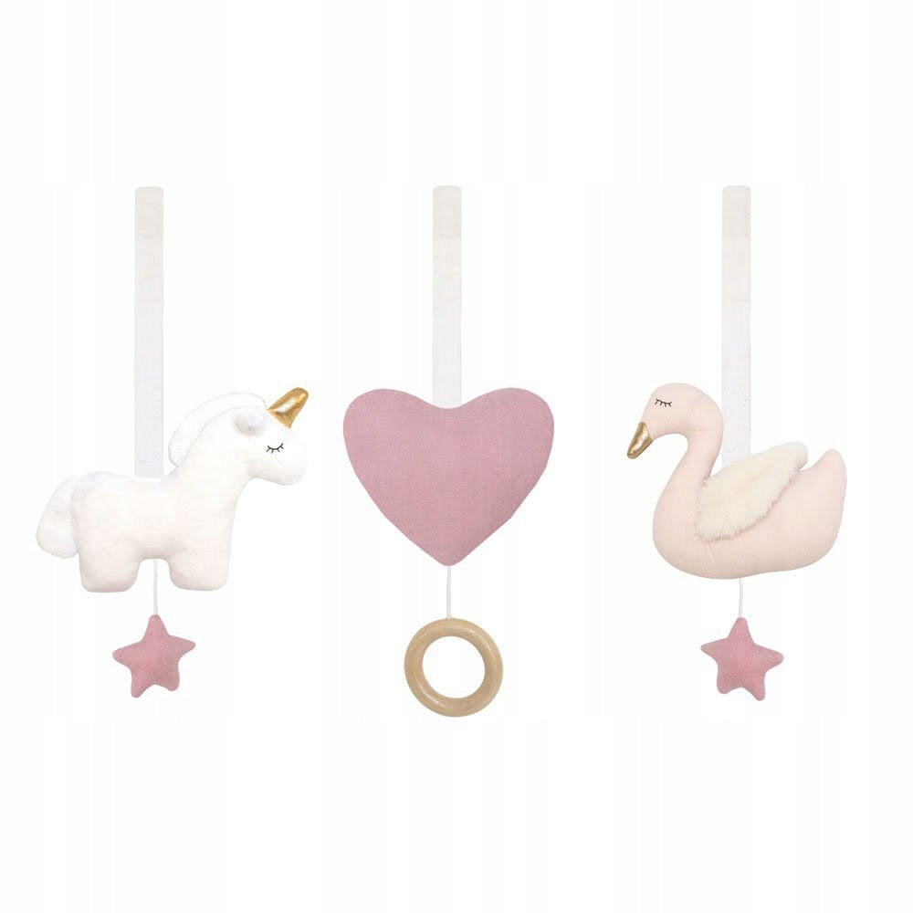 Rattles - swan pendants for educational stand