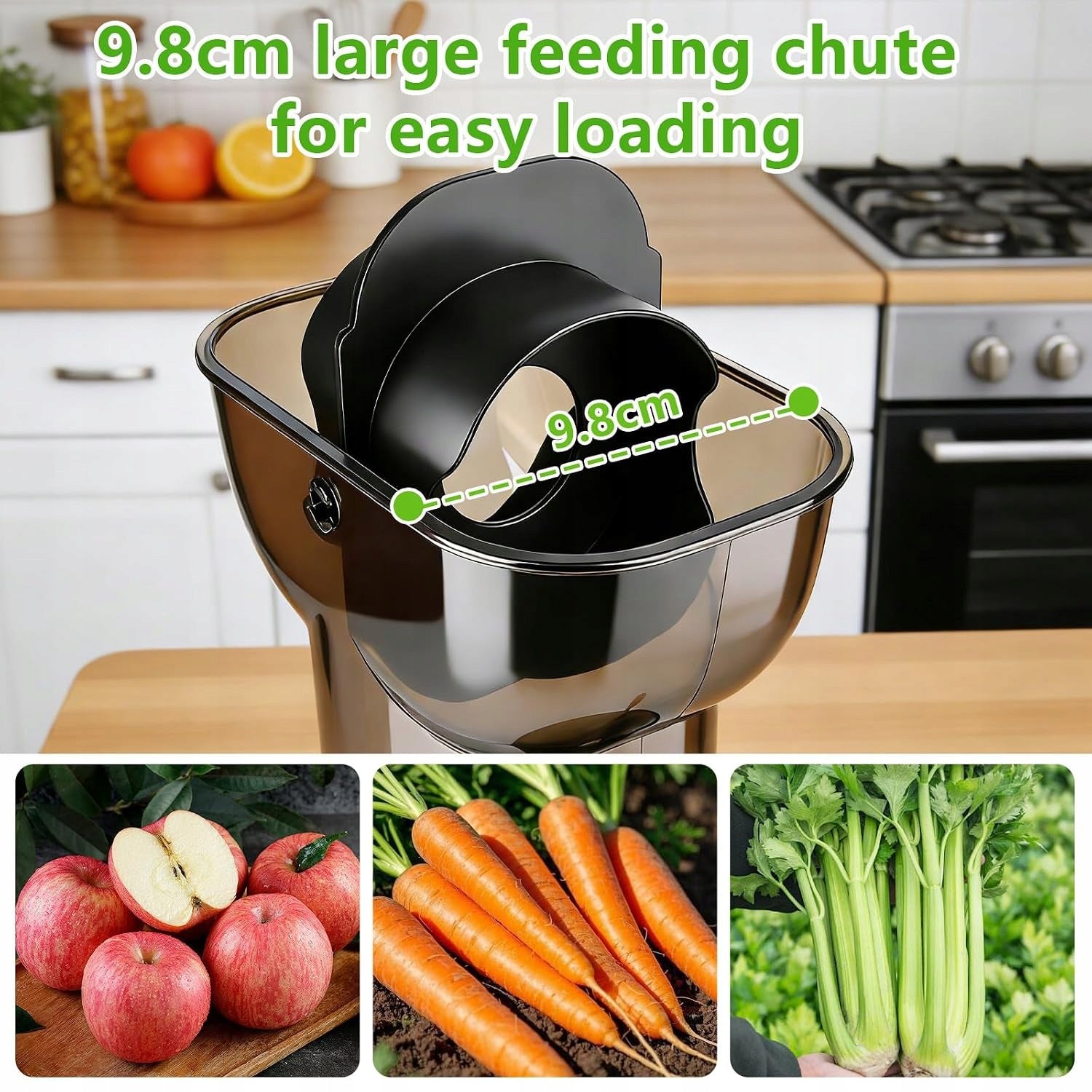 Rawhui Slow Rotating Juicer 500W Large Inlet 98mm Brand no brand