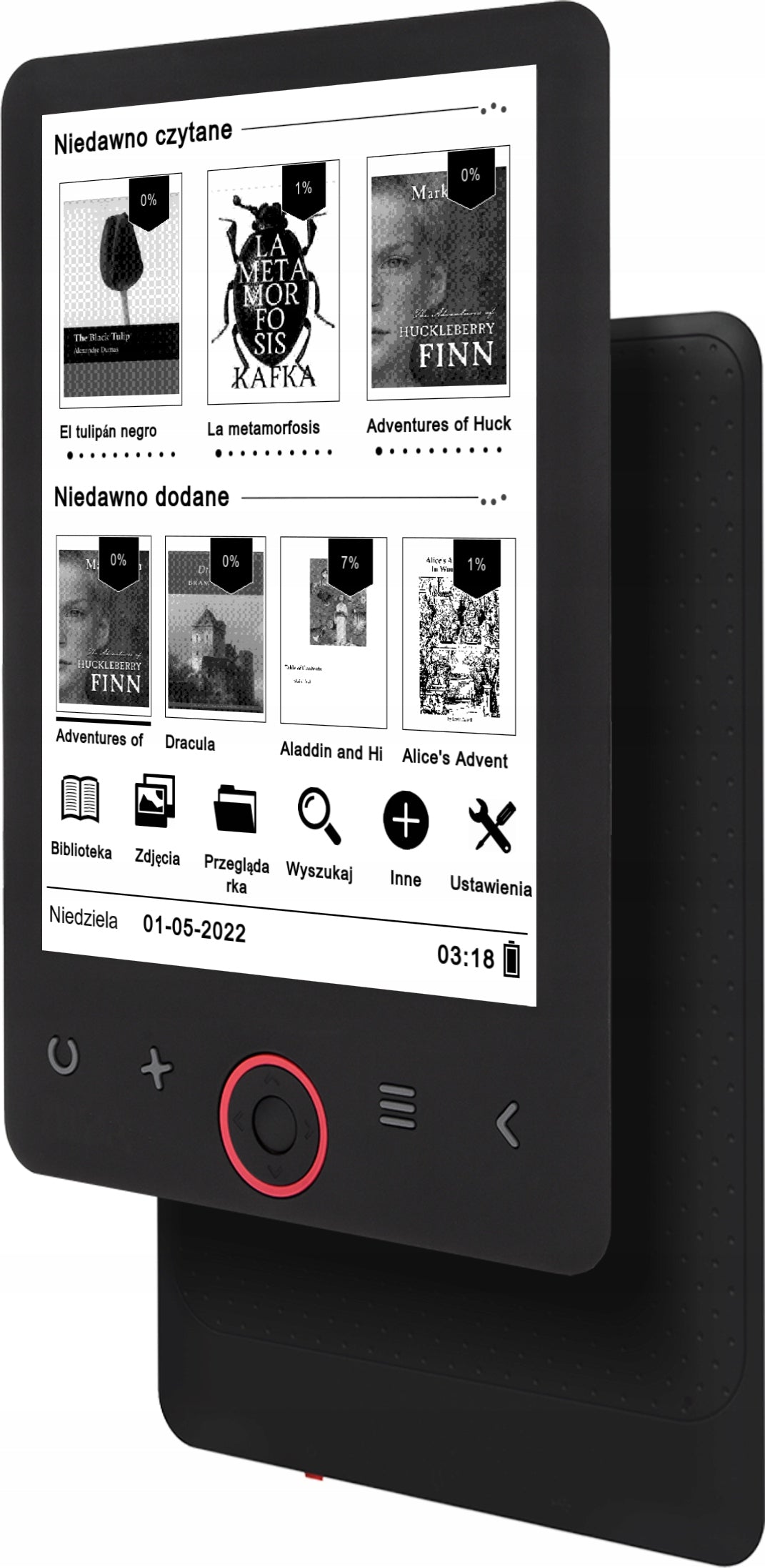 Reader Bemi Cognita Light2 /6 inches/smartLED backlight/8GB black Packaging status original