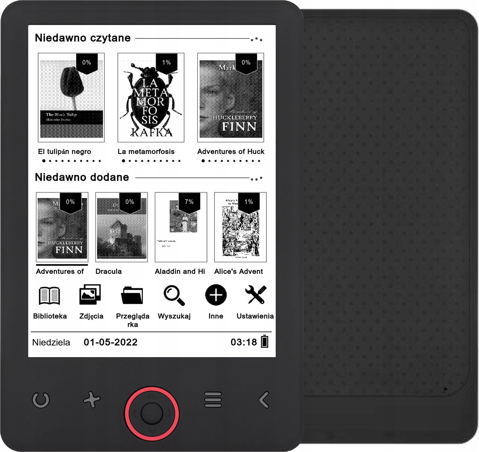 Reader Bemi Cognita Light2 /6 inches/smartLED backlight/8GB black
