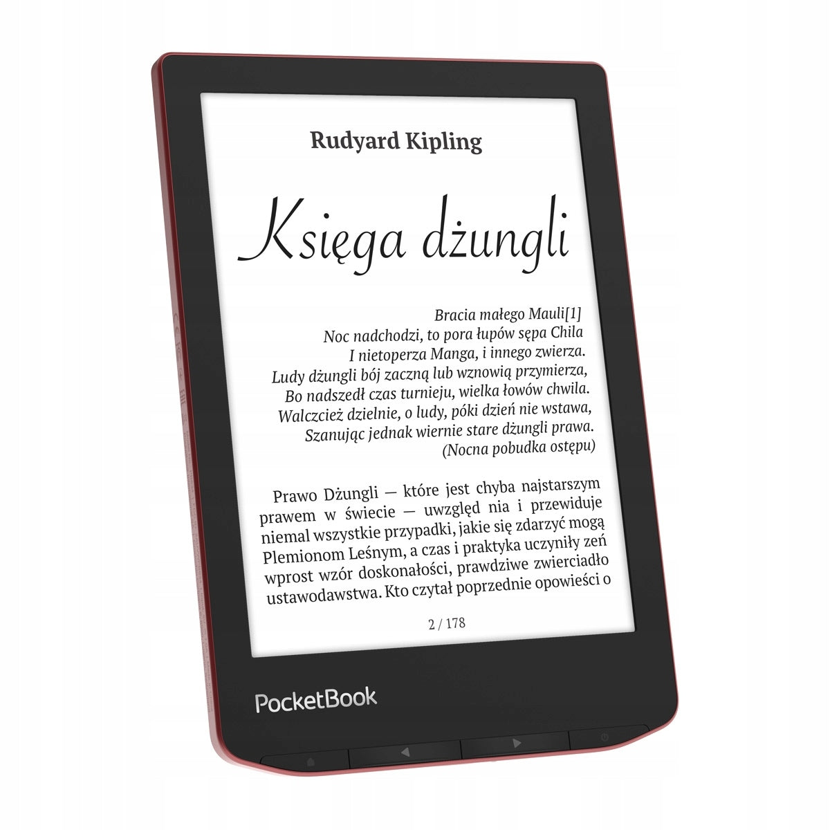 Reader PocketBook Verse Pro 16 GB 6 inches red Manufacturer code PB634-3-WW-B