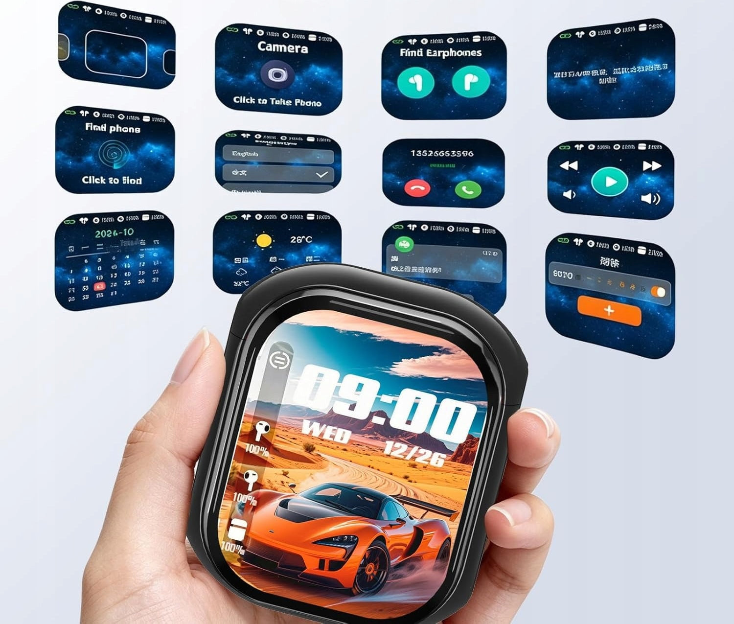 Real-Time AI Translation Headphones with LCD Touchscreen,164 Languages Manufacturer code 2795