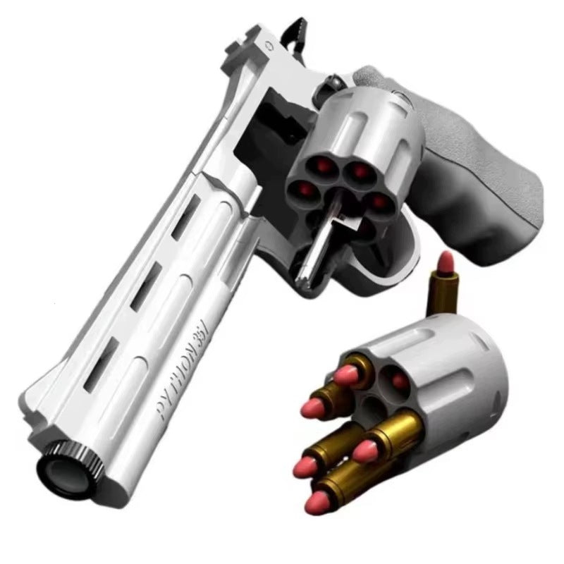 Realistic Revolver Toy Python 357 13 Bullets 7 Scales 28 cm