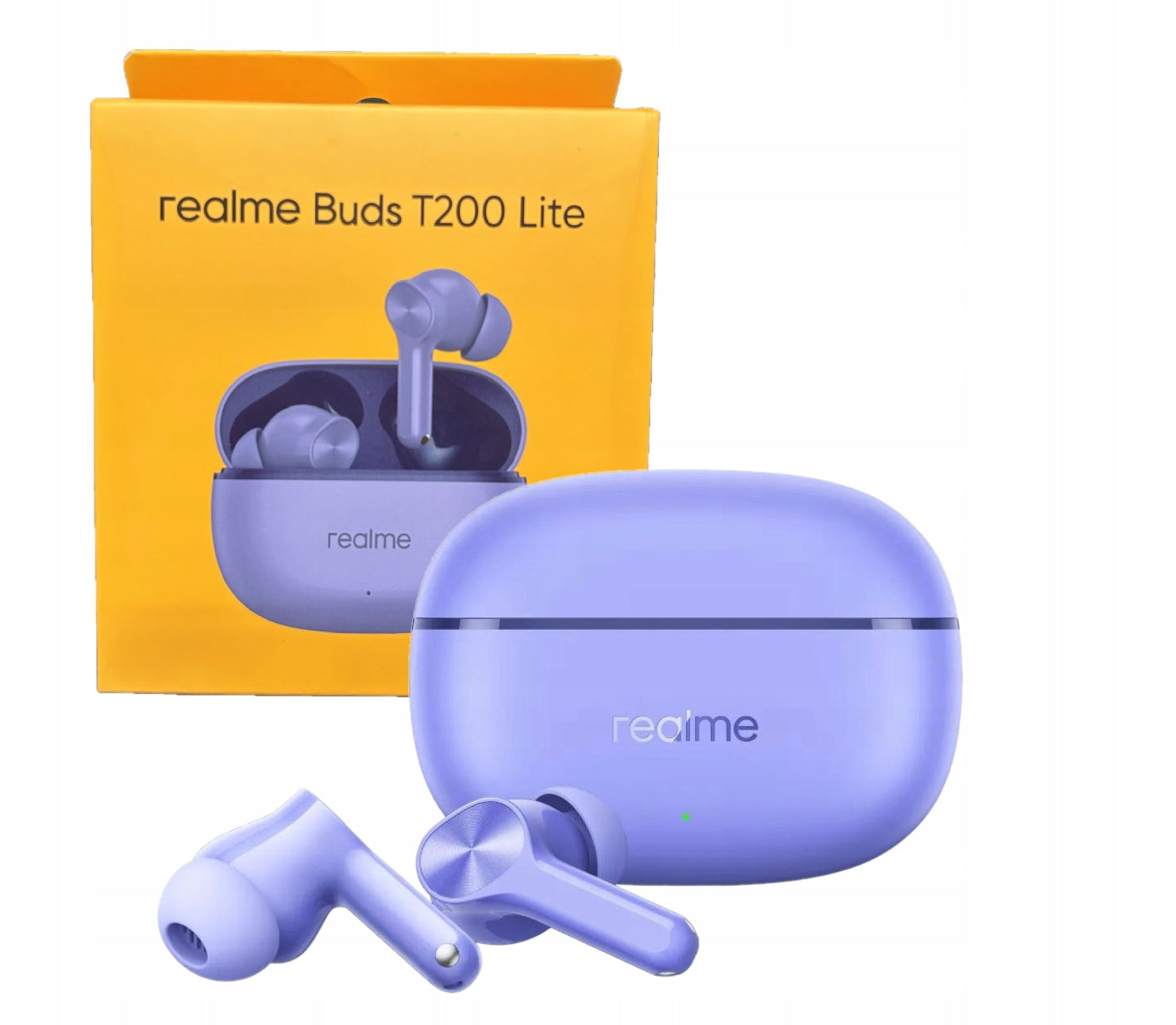 Realme Buds T200 Lite Wireless In-Ear Headphones IPX4 ENC Purple