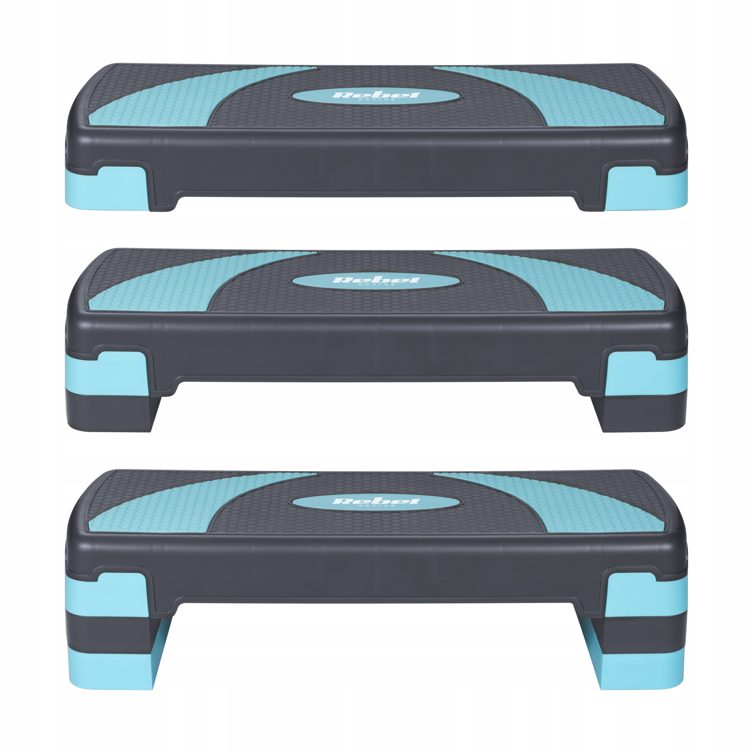 Rebel RBA-3225-BL Step for aerobics and fitness training, 3 steps Brand Rebel