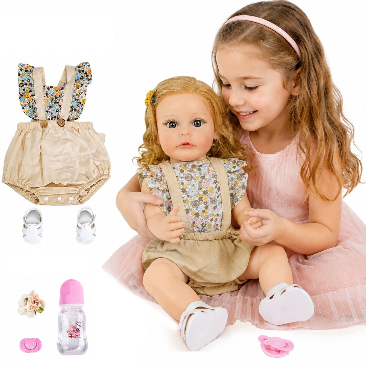 Reborn Doll 22 Inch Vinyl Girl, Full