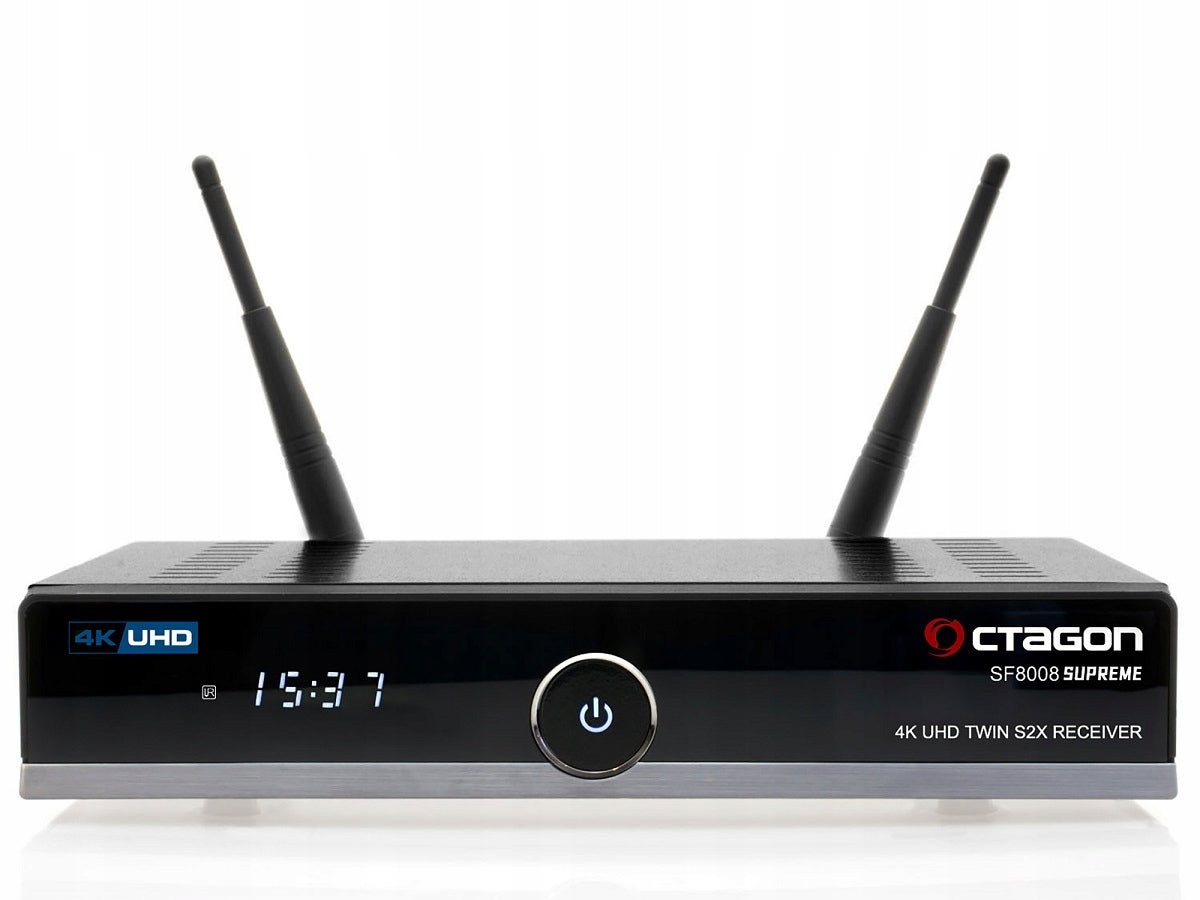 Receiver Decoder TWIN SAT Octagon Dual OS WiFi 1200Mbps M.2 SSD SUPREME 4K Manufacturer code SF8008 SUPREME TWIN