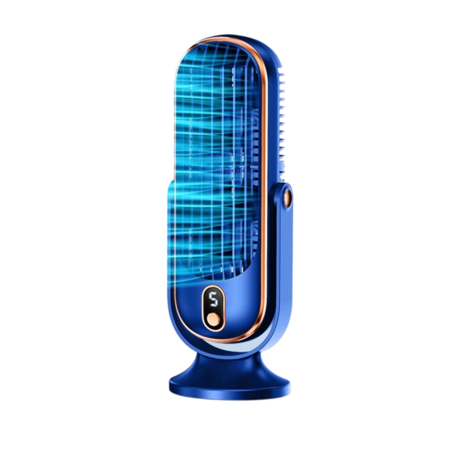 Rechargeable Fan with LED Screen 720-Degree Adjustable Small Desk Fan