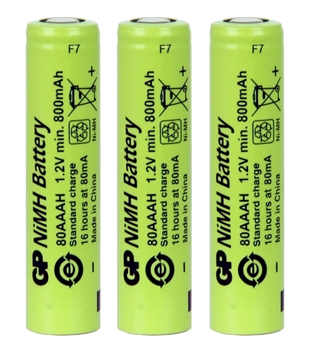 Rechargeable battery for Philips TT2040 2,4V 800mAh GP shaver Manufacturer code TT2040