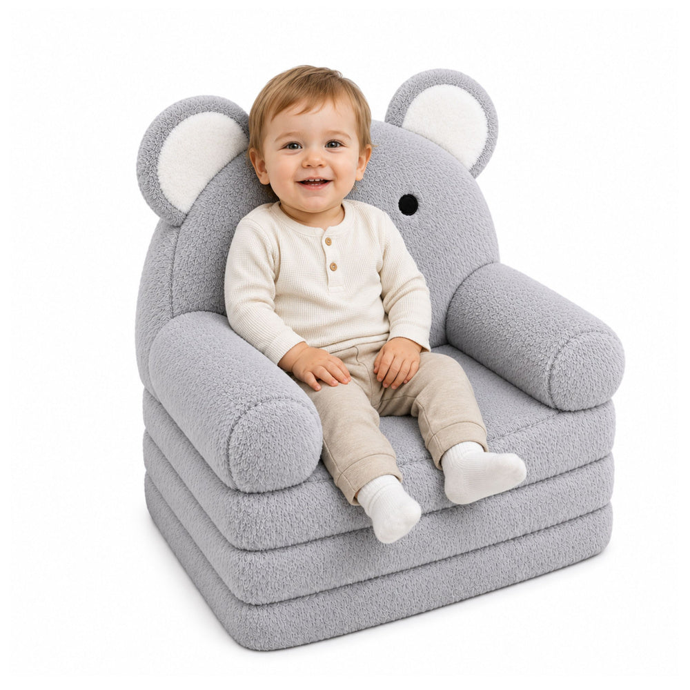 Reclining Armchair Sofa Couch Koala 2in1 Kids Soft Plush Grey Manufacturer code 5905991099208