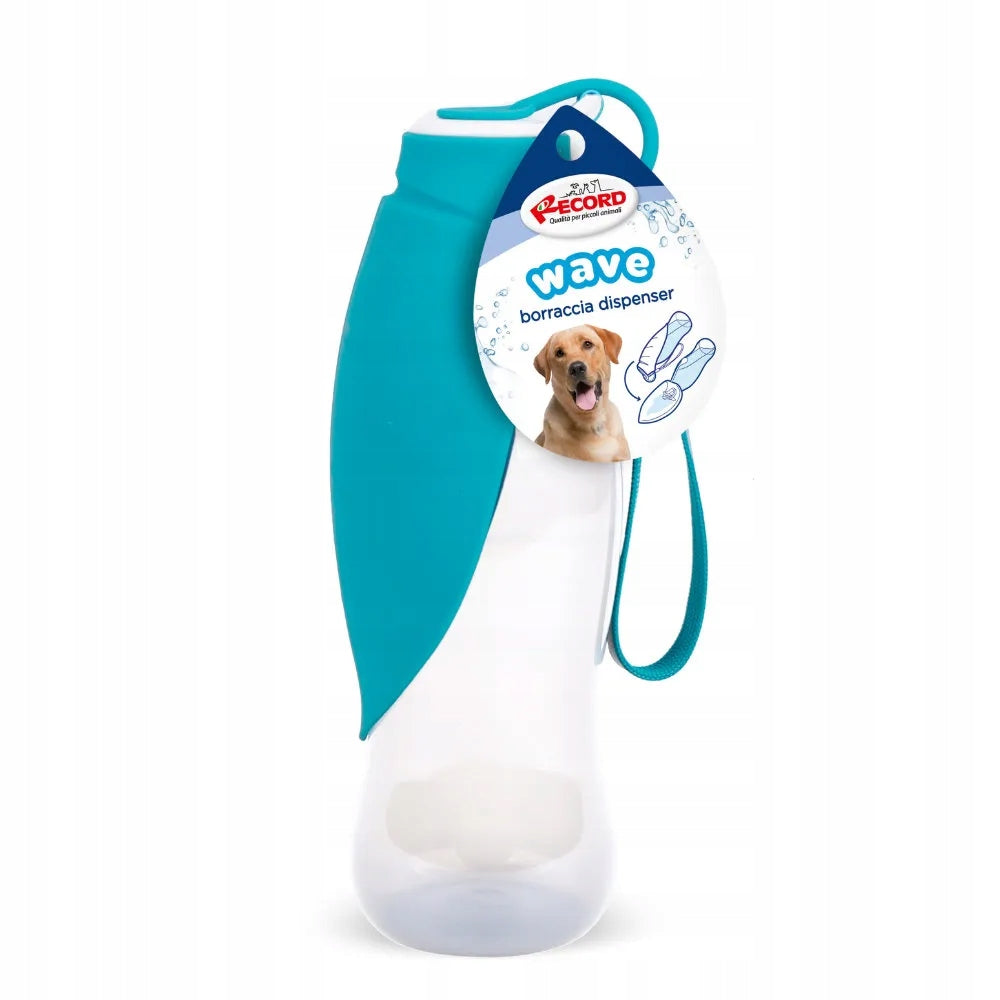 Record Wave 500ml travel water bottle, with drinker, dog water bottle
