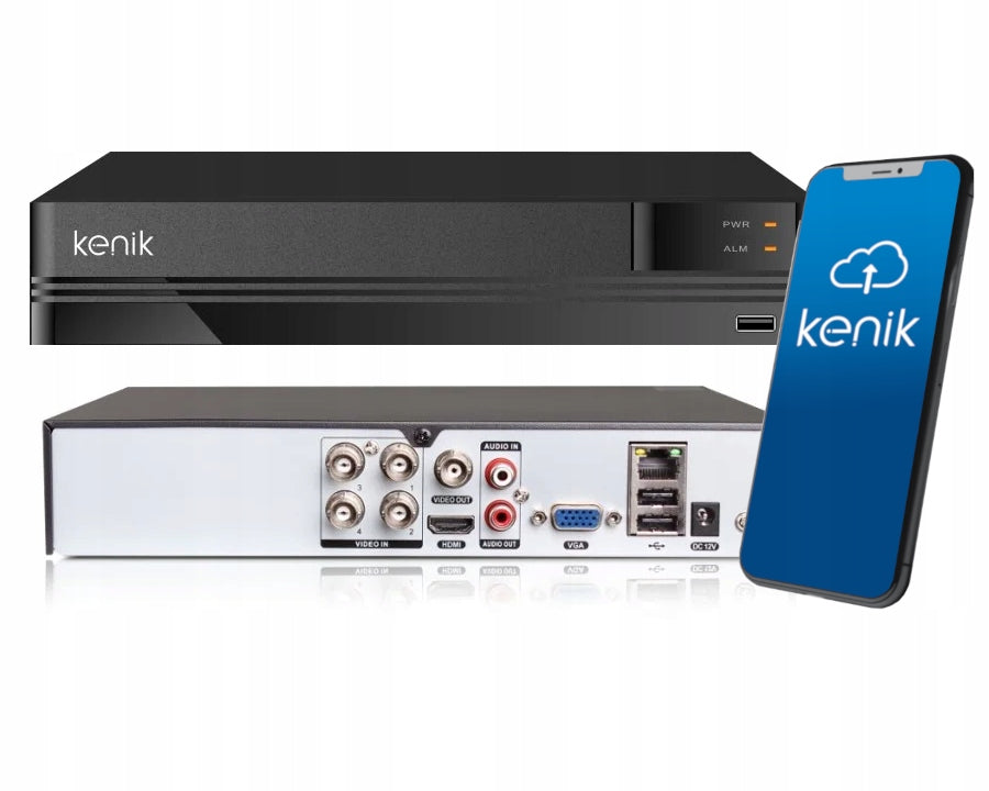 Recorder 5in1 Kenik KG-1354L-A2 4 Channel Recorder for 2Mpx AHD C Cameras
