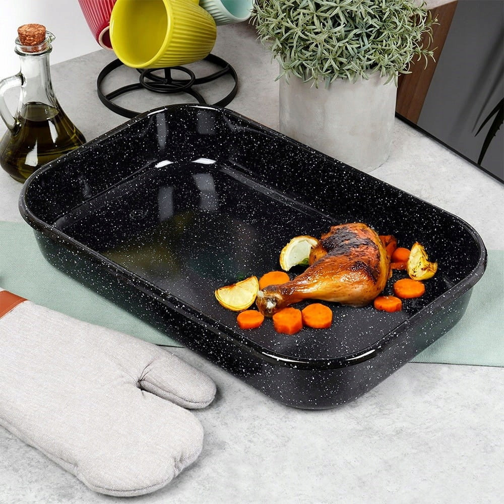 Rectangular enamel pan 6 l, 42x27x7 cm Brand Orion