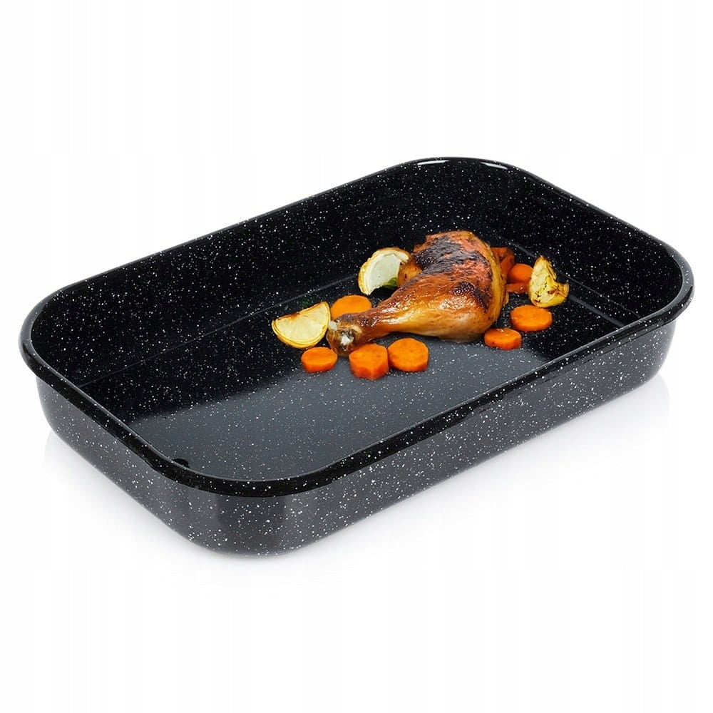 Rectangular enamel pan 6 l, 42x27x7 cm