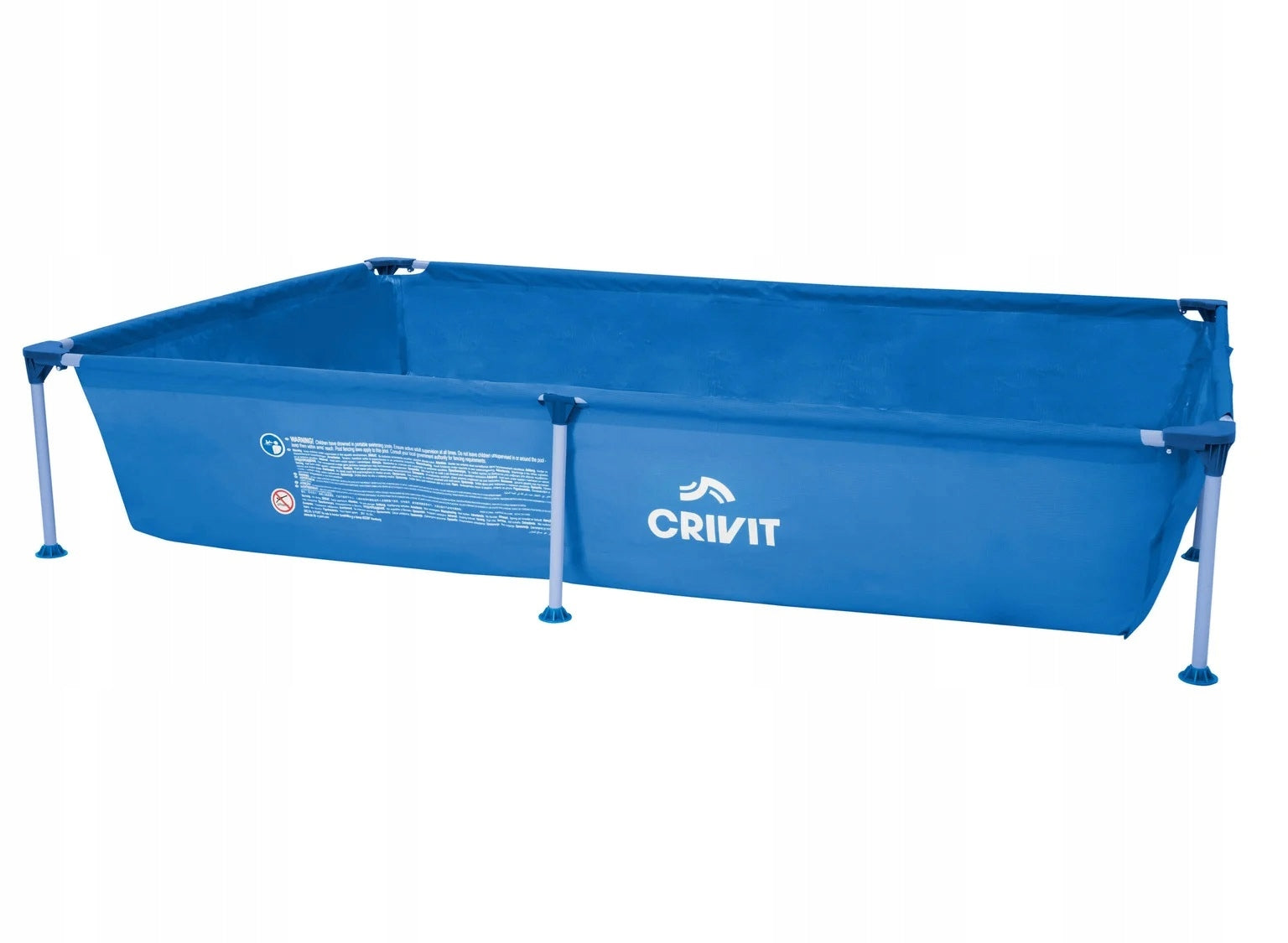 Rectangular frame pool Crivit 228 x 159 cm