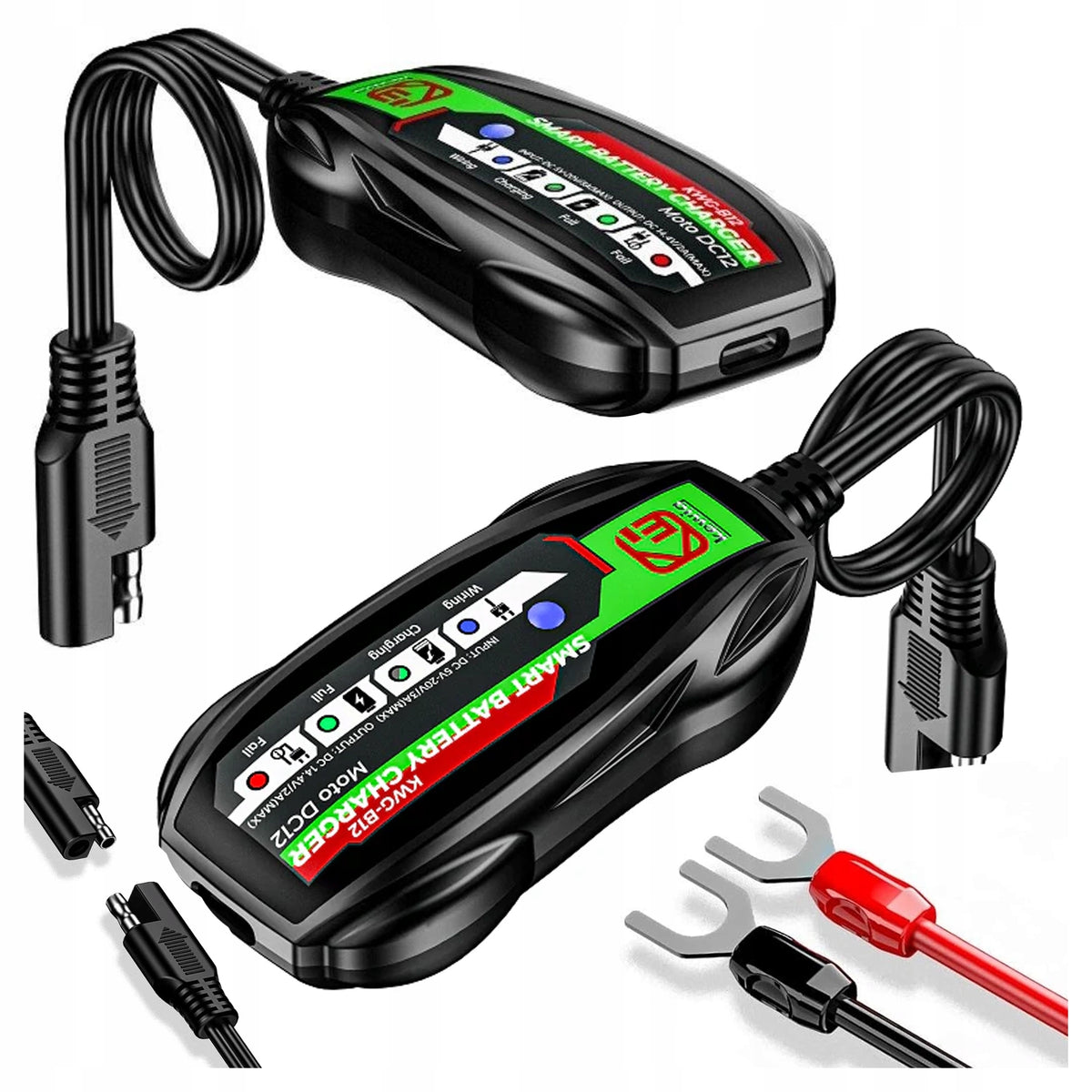 Rectifier Charger Automatic for Rechargeable 12V Motorcycle Quad USB-C