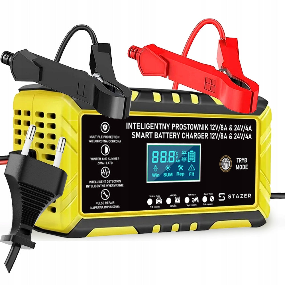 Rectifier charger for AGM gel batteries 12V 24V car 8A