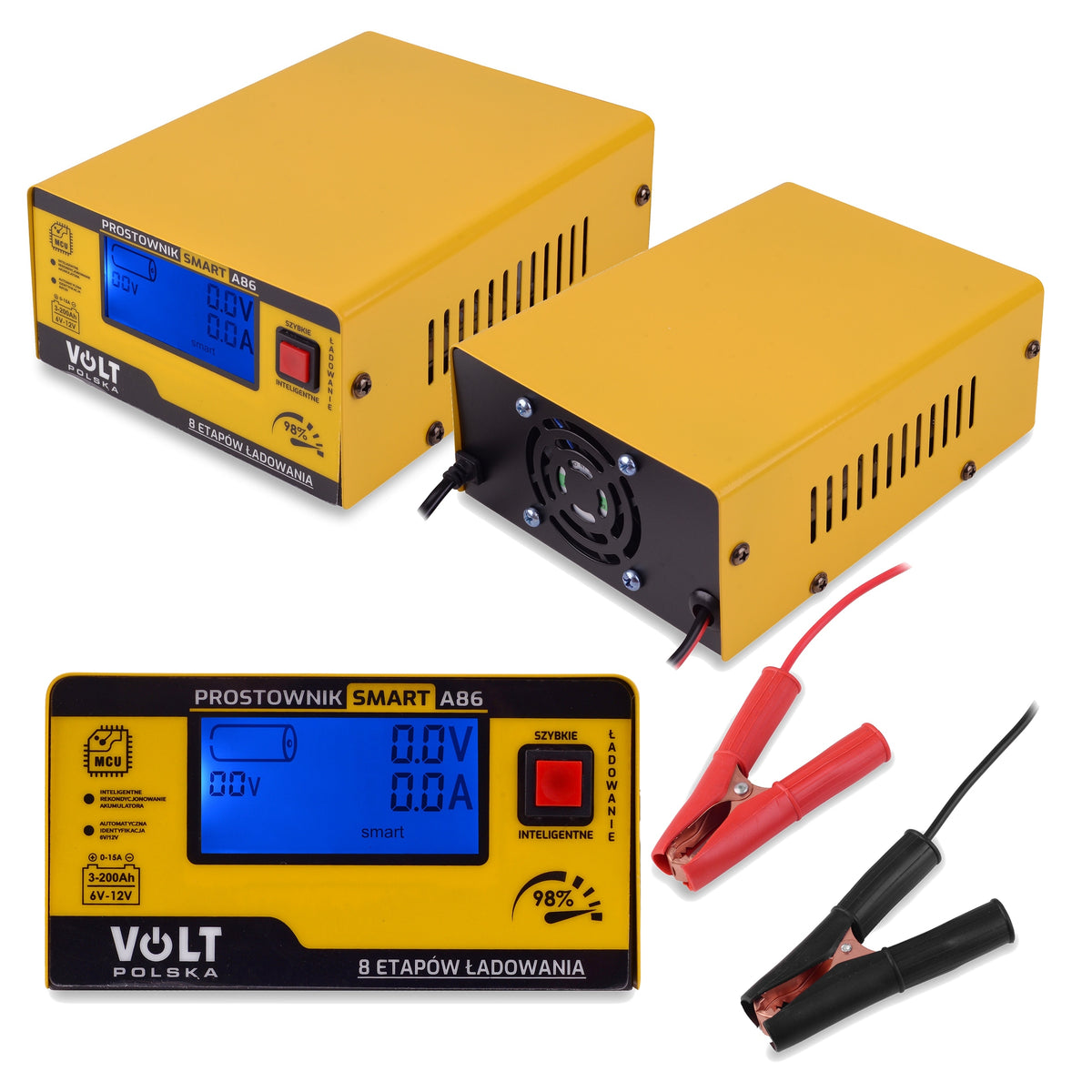 Rectifier for AGM, GEL and acid batteries VOLT SMART 6V/12V 15A A86