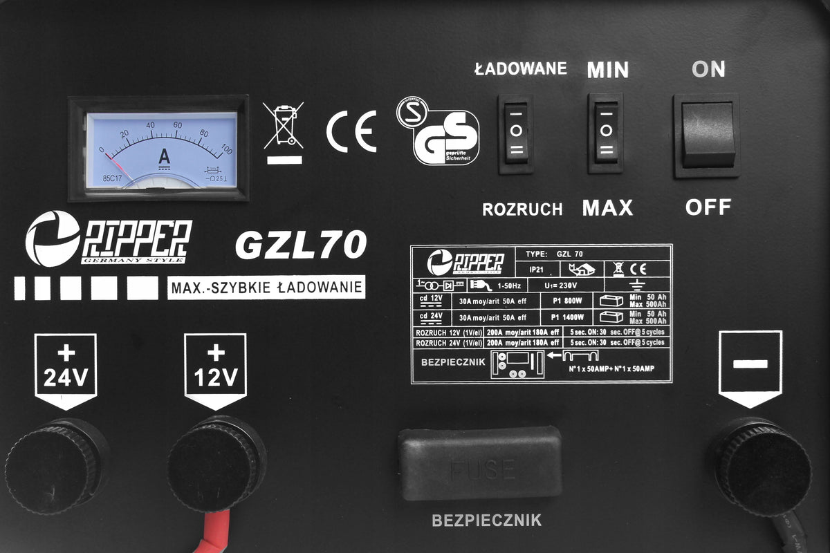 Rectifier with start charger FAST CHARGE 12/24V GZL70 MARPOL solid Packaging status original
