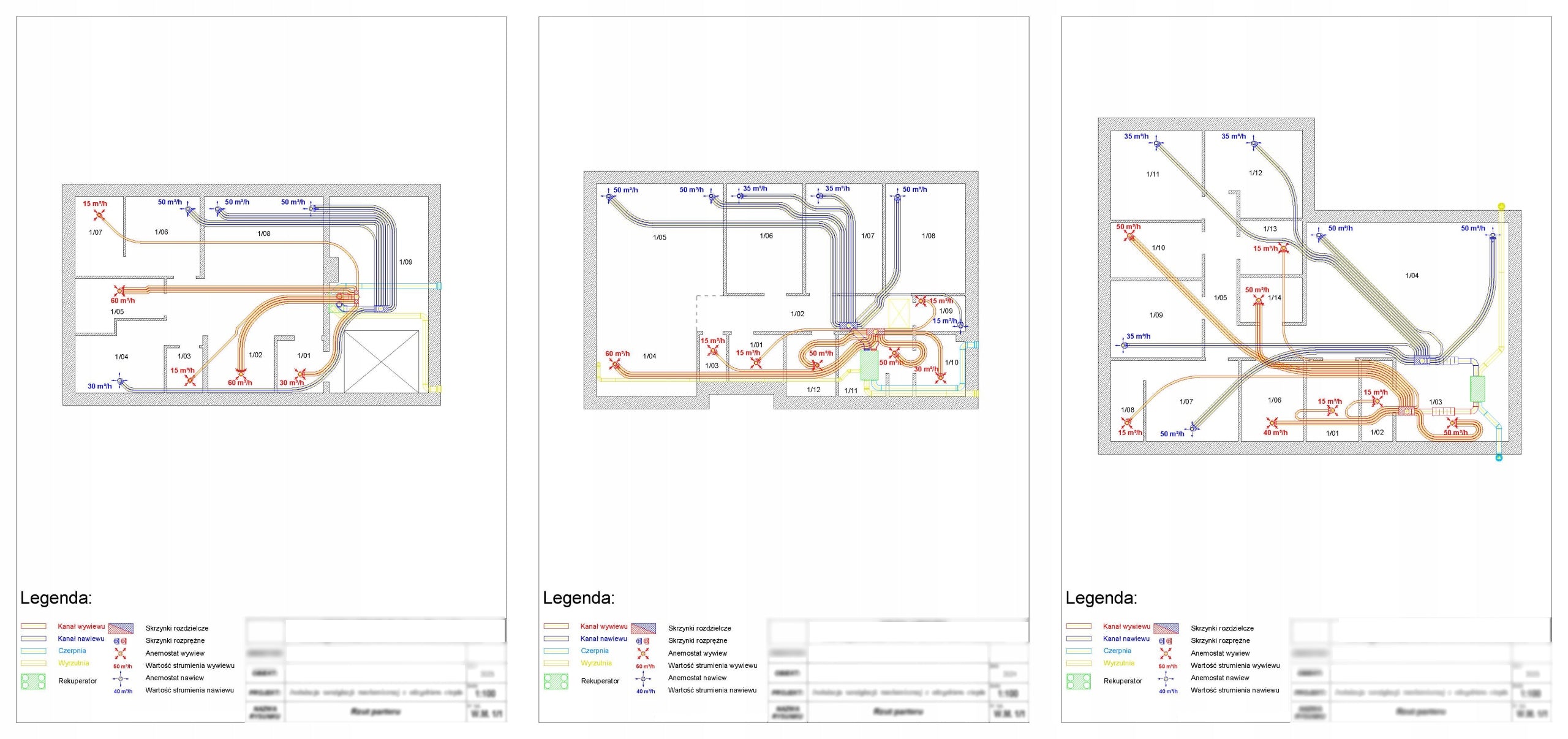Recuperation project - one-storey house up to 200 m2 Manufacturer code PROJ-WM-1<200M2