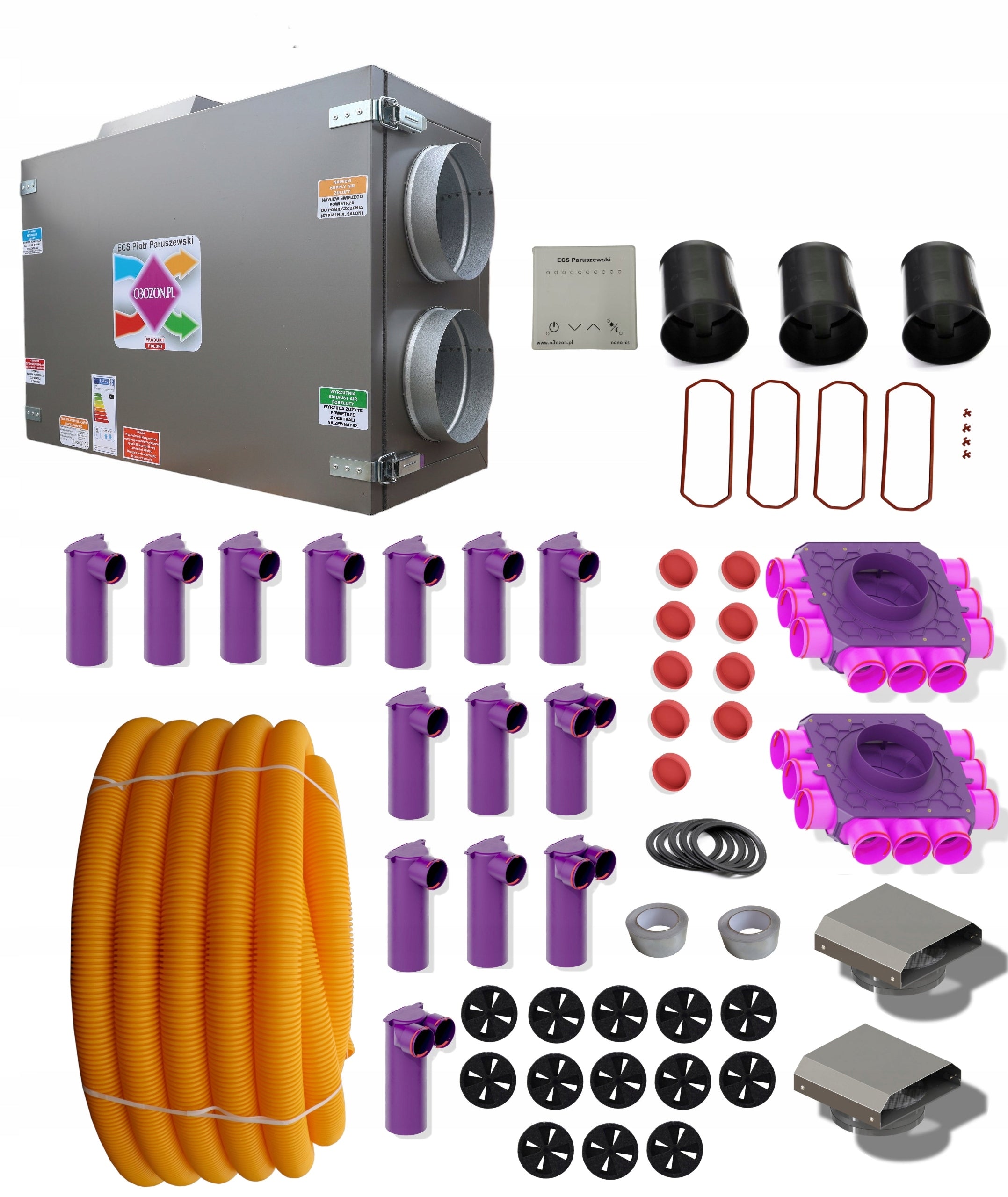Recuperation ventilation set house 150-200m2