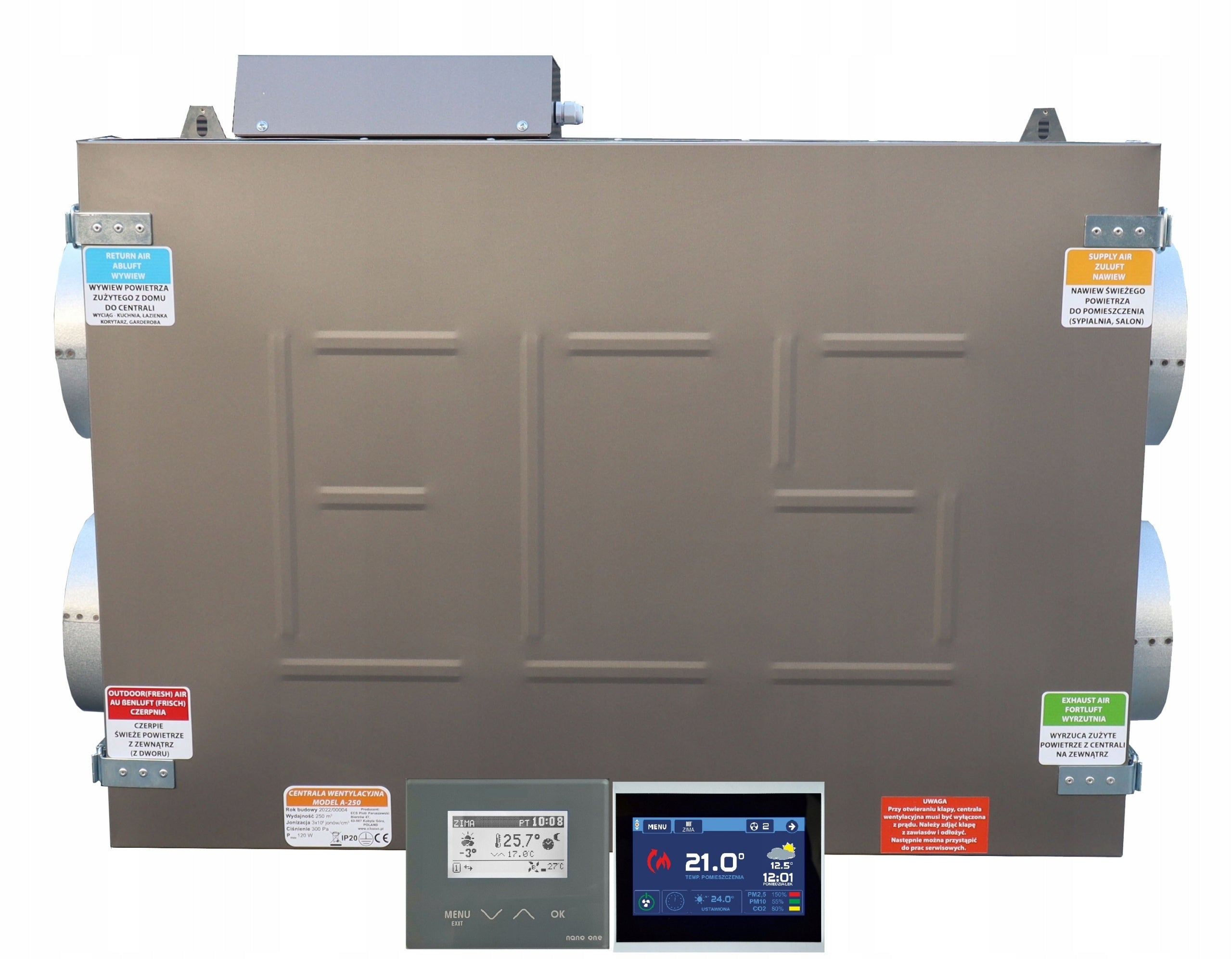Recuperation ventilation set of elements house 90-120 Brand MAX-VENT