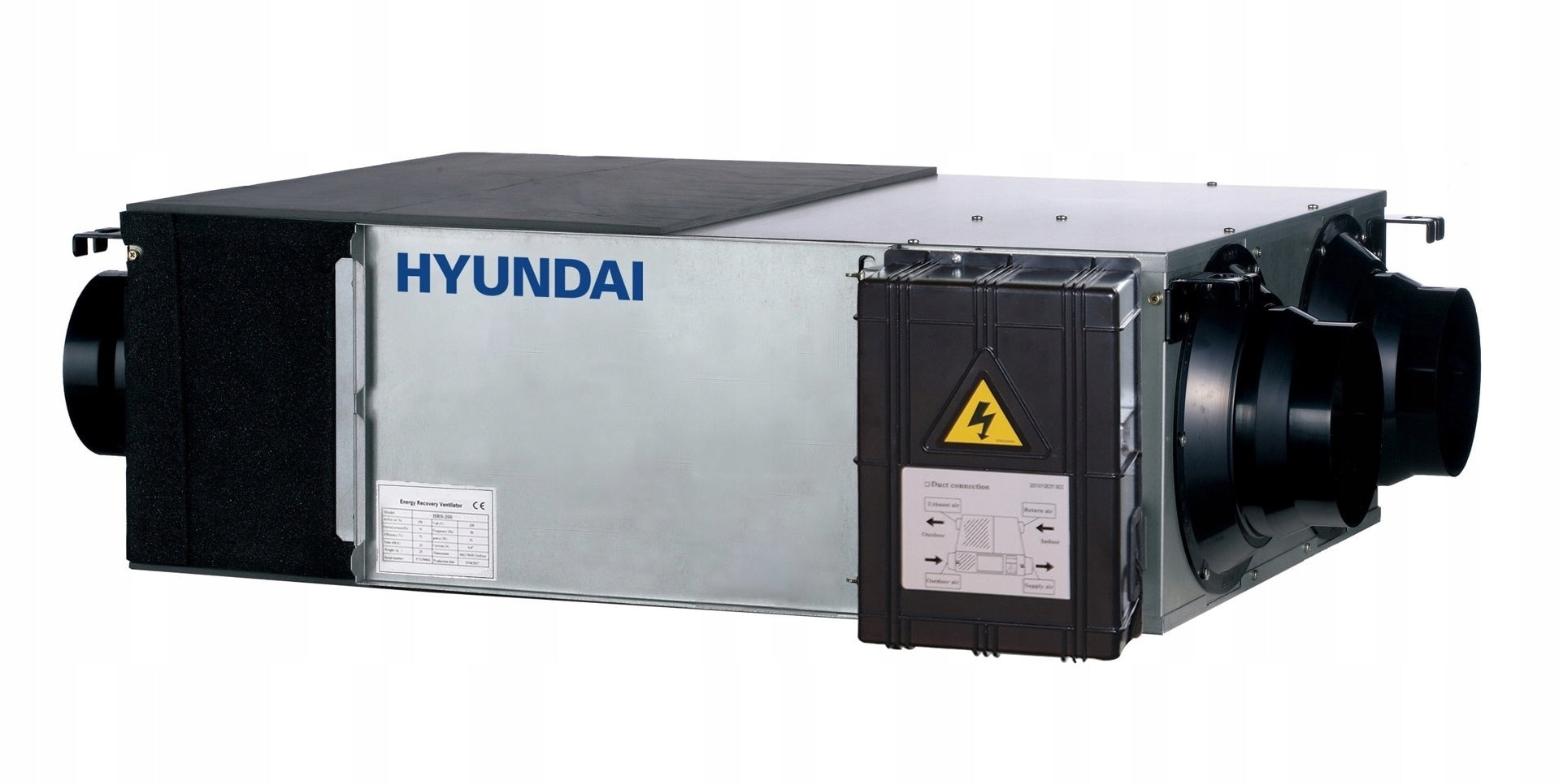 Recuperator 400 m3/h - heat and moisture recovery HYUNDAI HRS-400 + controller Packaging status original