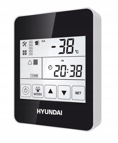 Recuperator 600 m3/h - heat and moisture recovery HYUNDAI HRS-600 + controller Energy efficiency class A