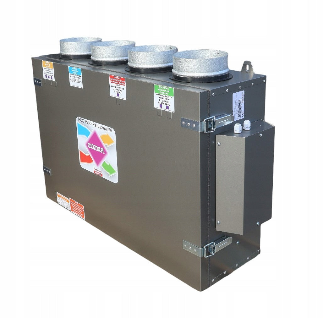 Recuperator Air Handling Unit 200m3/h upper Batteries included no
