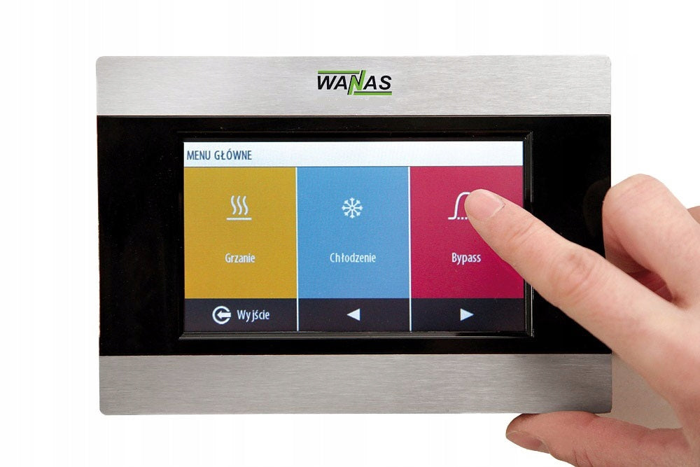 Recuperator WANAS 345/2 XF Wi-Fi control panel Manufacturer code 345