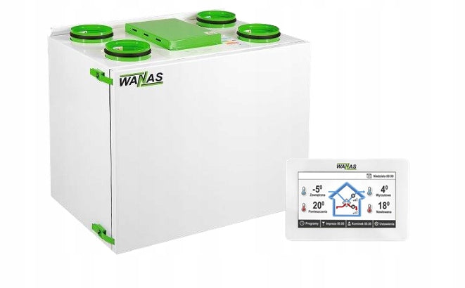 Recuperator WANAS CLASSIC 355 V_XF ventilation unit recuperation WiFi